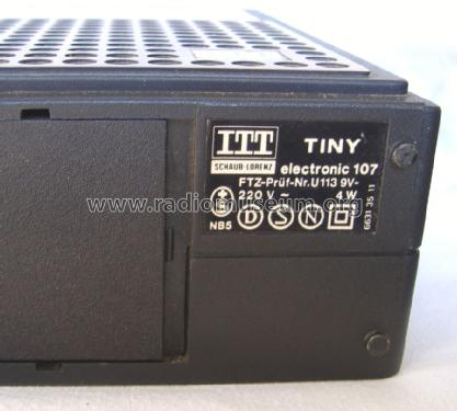 Tiny Electronic 107; ITT Schaub-Lorenz (ID = 1486654) Radio