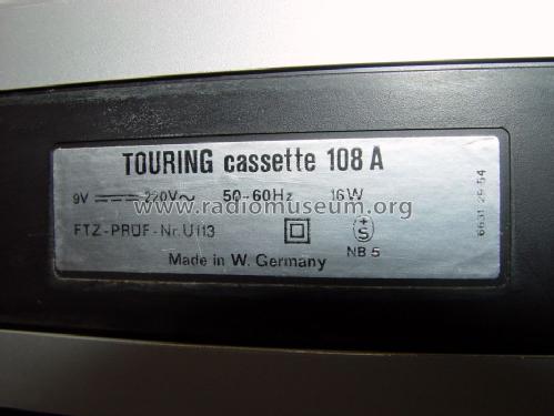 Touring Cassette 108 A 52151523; ITT Schaub-Lorenz (ID = 1535956) Radio