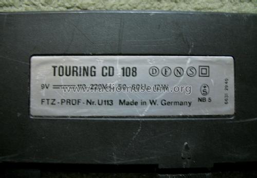 TOURING CD 108 52151487; ITT Schaub-Lorenz (ID = 1392729) Radio