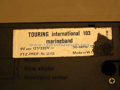 Touring international 103 Marineband; ITT Schaub-Lorenz (ID = 458443) Radio