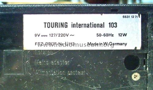 Touring International 103 66311271; ITT Schaub-Lorenz (ID = 492946) Radio
