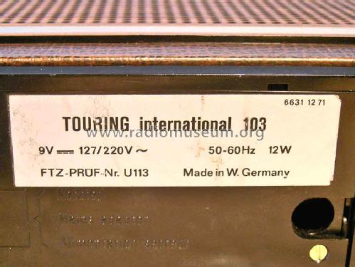 Touring International 103 66311271; ITT Schaub-Lorenz (ID = 646692) Radio
