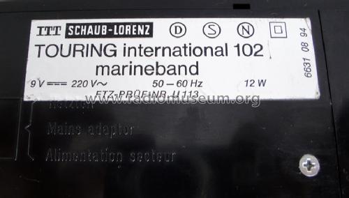 Touring International 102 Marineband 6631 08 94; ITT Schaub-Lorenz (ID = 1430700) Radio