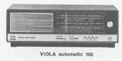 VIOLA automatic 103 52410329; ITT Schaub-Lorenz (ID = 381202) Radio