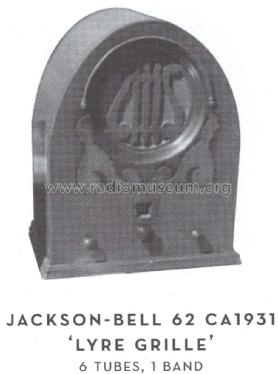 62 Lyre Grille ; Jackson-Bell Co. pre (ID = 1584716) Radio