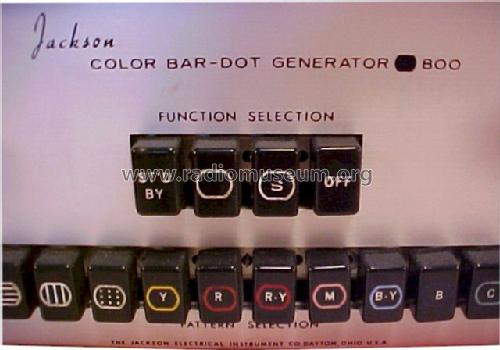 Color Bar-Dot Generator 800; Jackson The (ID = 671268) Equipment