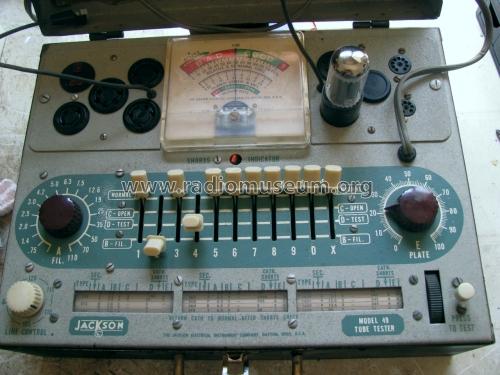 Tube Tester 49; Jackson The (ID = 893219) Equipment