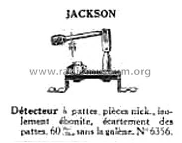 Détecteur à Galène sur socle ; Jackson Radio, J. (ID = 86568) Radio part