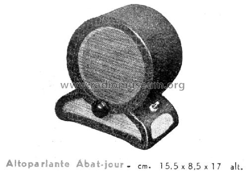 Altoparlante Abat-jour ; Jahr, A. Hugony; (ID = 2023107) Speaker-P