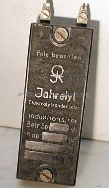 Elekrolytkondensator Jahrelyt; Jahre, Richard, (ID = 1378455) Radio part