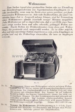 Wellenmesser W6; Jahre, Richard, (ID = 1332522) Equipment