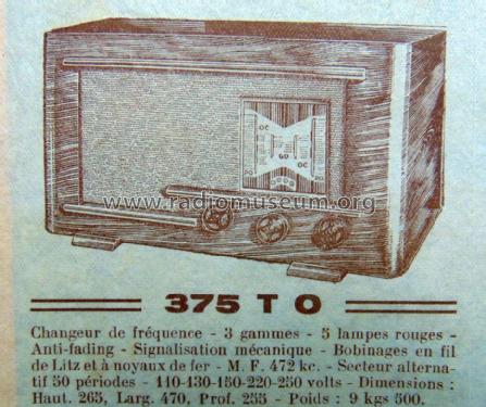 375TO; Janfred; Paris (ID = 1811794) Radio