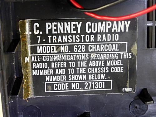 Seven Transistors 7-Transistor Radio 628-1143 Ch= 2.71301; JCPenney, Penney's, (ID = 2174011) Radio