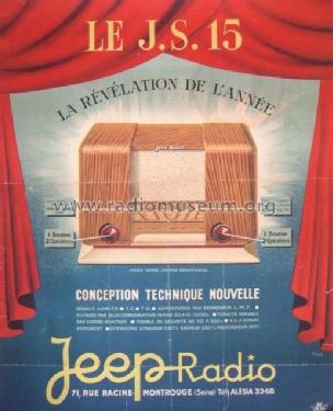 JS15 ; Jeep Radio; Paris, (ID = 2040325) Radio