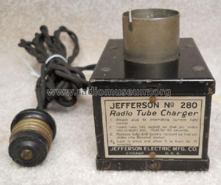 Radio Tube Charger 280; Jefferson Electric (ID = 997305) Equipment