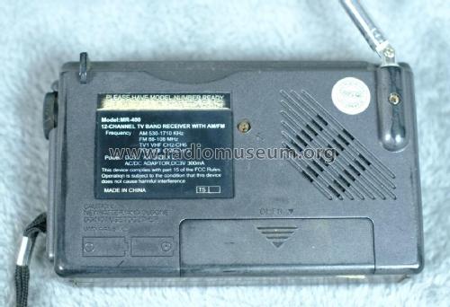 TV Band Receiver with AM/FM MR-400; Jensen Radio (ID = 2826894) TV Radio