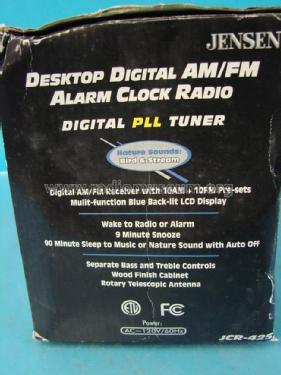 Digital Alarm Clock Radio JCR-425; Jensen Radio (ID = 1423029) Radio