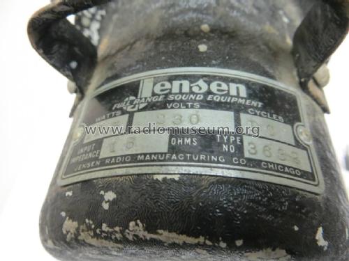 loudspeaker 3632; Jensen Radio (ID = 1906036) Speaker-P