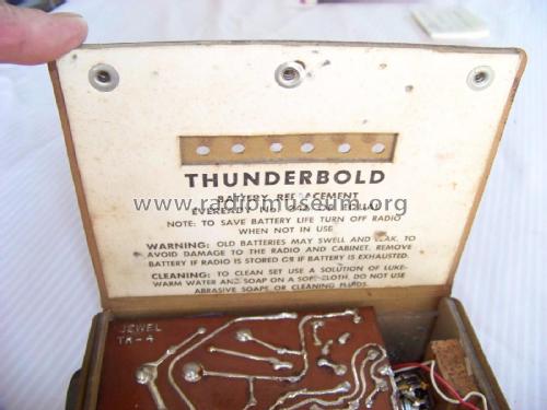 Aurora Maid All Transistor Thunderbold TR-4; Jewel Radio Corp.; (ID = 2153281) Radio