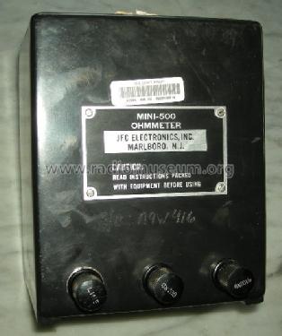 Ohmmeter Mini-500; JFC Electronics Inc. (ID = 1505643) Ausrüstung