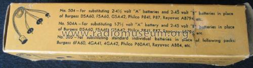 Battery adapter 503; JFD Mfg. Co. Inc.; (ID = 1214039) Misc