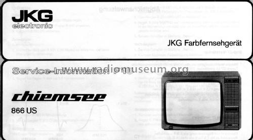 Farbfernsehgerät Chiemsee 866 US; JKG electronic; (ID = 1218316) Television