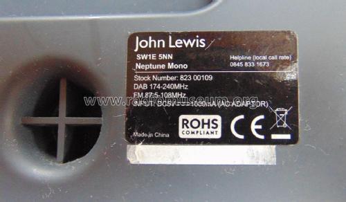 Neptune Mono SW1E 5NN; John Lewis Jonell; (ID = 2885231) Radio