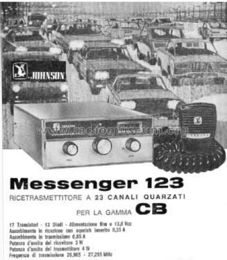 RX/TX Ricetrasmettitore CB Messenger 123; Johnson Company, E.F (ID = 2487376) Citizen