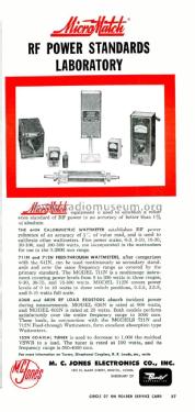 RF Load Resistor 603N; Jones Electronics Co (ID = 2783298) Ausrüstung
