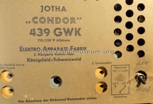 Condor P 439GWK ; Jotha-Radio, El.-App (ID = 2370367) Radio