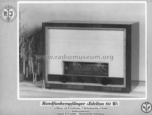 Rundfunkempfänger Edelton 50 W; Juschka, R.S.; (ID = 1367470) Radio