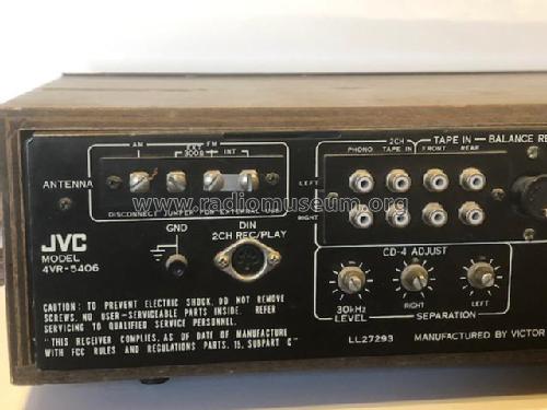 FM-AM 4 Channel Stereo Receiver 4VR-5406; JVC - Victor Company (ID = 2506801) Radio