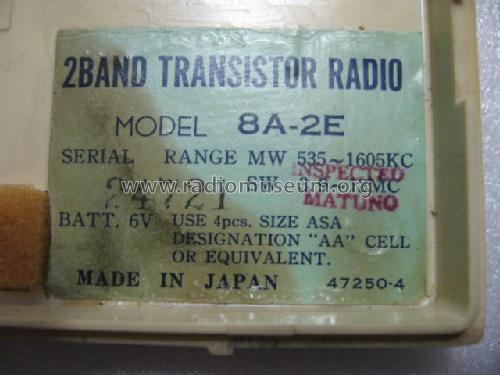 Nivico 2 Band Transistor Radio 8A-2E; JVC - Victor Company (ID = 1573823) Radio