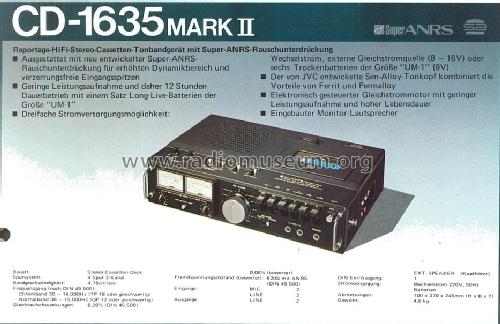 CD-1635 MarkII; JVC - Victor Company (ID = 576982) R-Player