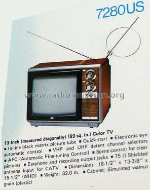 Color TV 7280US; JVC - Victor Company (ID = 1612006) Televisore