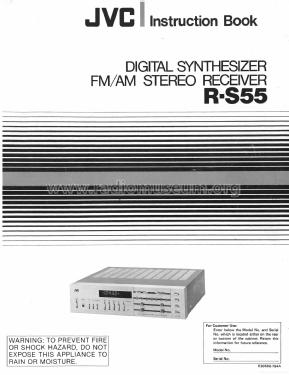 Digital Synthesizer FM/AM Stereo Receiver R-S55; JVC - Victor Company (ID = 1953084) Radio