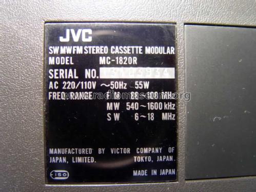 HiFi-Stereo-Kombination MC-1820 R; JVC - Victor Company (ID = 1017510) Radio