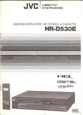 Video Cassette Recorder HQ Digital VPS HR-D530E; JVC - Victor Company (ID = 1623832) Reg-Riprod