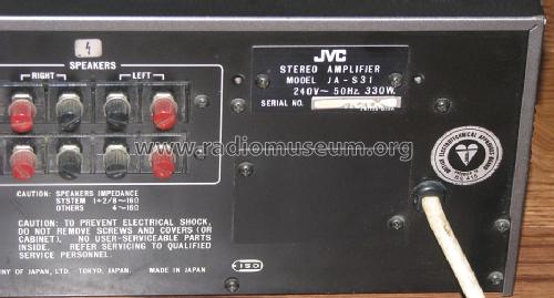 Stereo Integrated Amplifier JA-S31; JVC - Victor Company (ID = 1180354) Ampl/Mixer