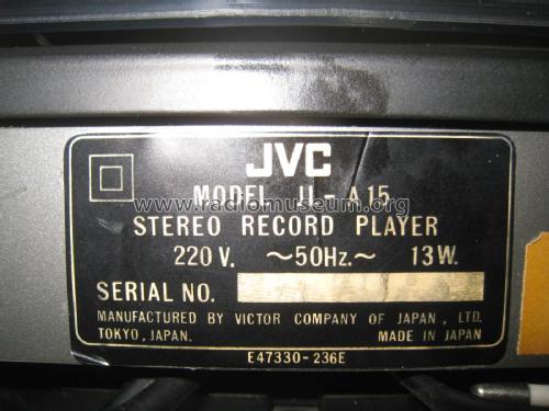 JL-A15; JVC - Victor Company (ID = 2034252) R-Player