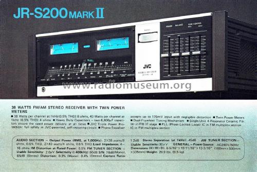 JR-S200 Mark II; JVC - Victor Company (ID = 3096841) Radio