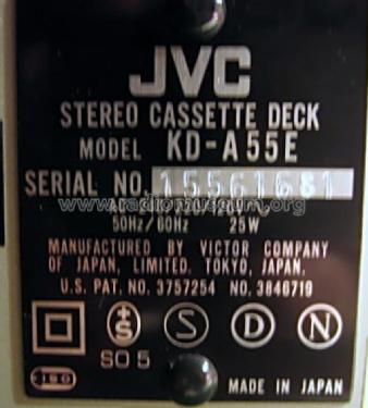 KD-A55E; JVC - Victor Company (ID = 889164) R-Player