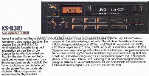 KS-R310; JVC - Victor Company (ID = 577399) Car Radio