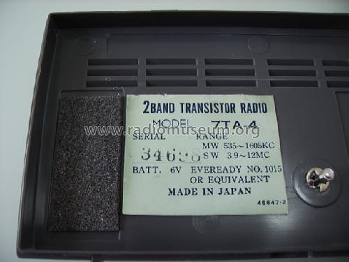 Nivico Transistor 7 7TA-4; JVC - Victor Company (ID = 765026) Radio