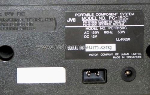 Portable Component System PC-150C; JVC - Victor Company (ID = 1051107) Radio