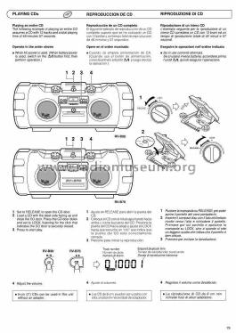 Powered Woofer CD System RV-B70; JVC - Victor Company (ID = 2591648) Radio