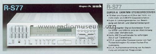 R-S77; JVC - Victor Company (ID = 578393) Radio