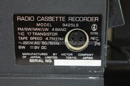 Nivico Radio Cassette Recorder 9425LS ; JVC - Victor Company (ID = 1688058) Radio