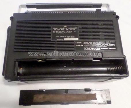 3 Band Radio Cassette Recorder RC-204JW; JVC - Victor Company (ID = 1945064) Radio