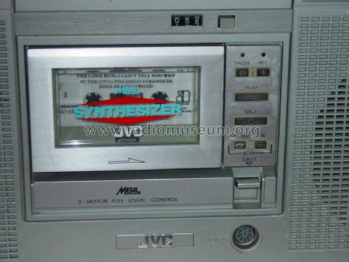 Stereo Synthesized Radio Cassette Recorder RC-M80JW; JVC - Victor Company (ID = 1204777) Radio